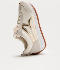 LACE UP SNEAKERS-Gold