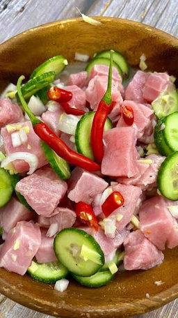  Tuna Kilaw Marinated tub