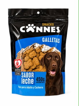 Snack Galletitas Sabor Leche 450 gr Cannes