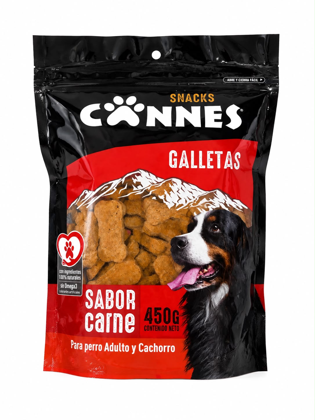 Snack Galletitas Sabor Carne 450 gr Cannes
