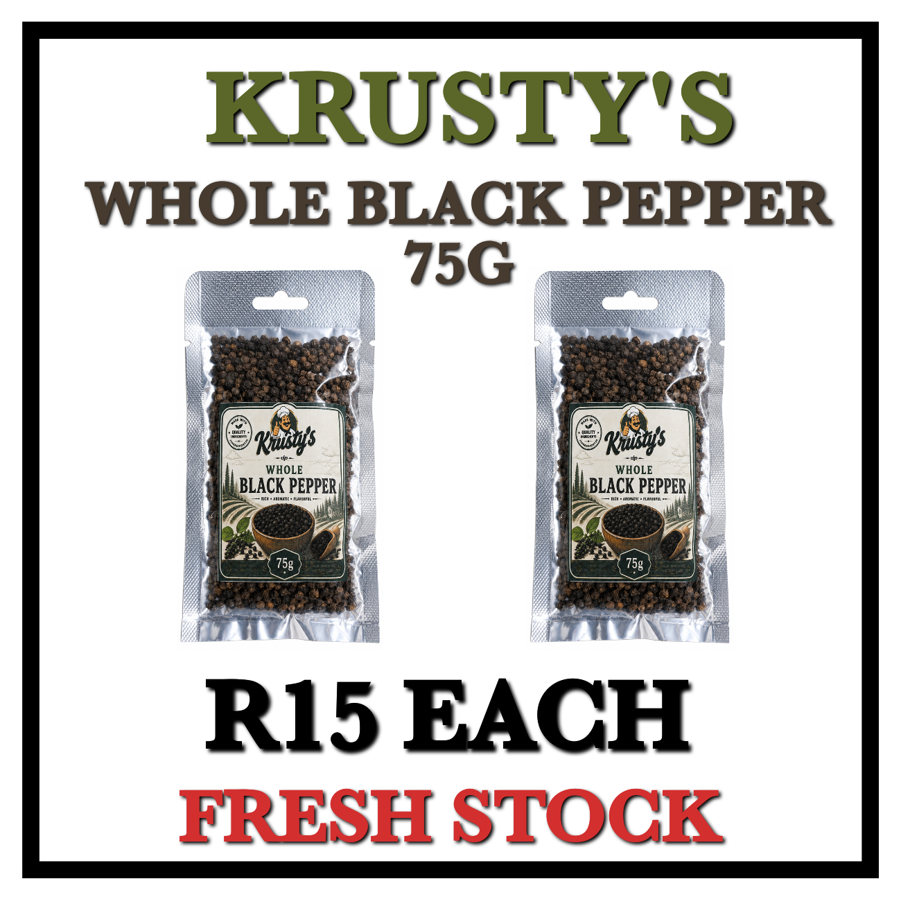 Krustys Whole Black Pepper 75g_0