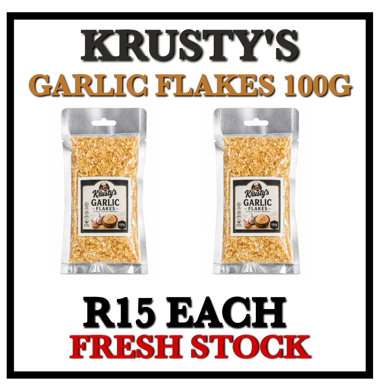Krustys Garlic Flakes 100g_0