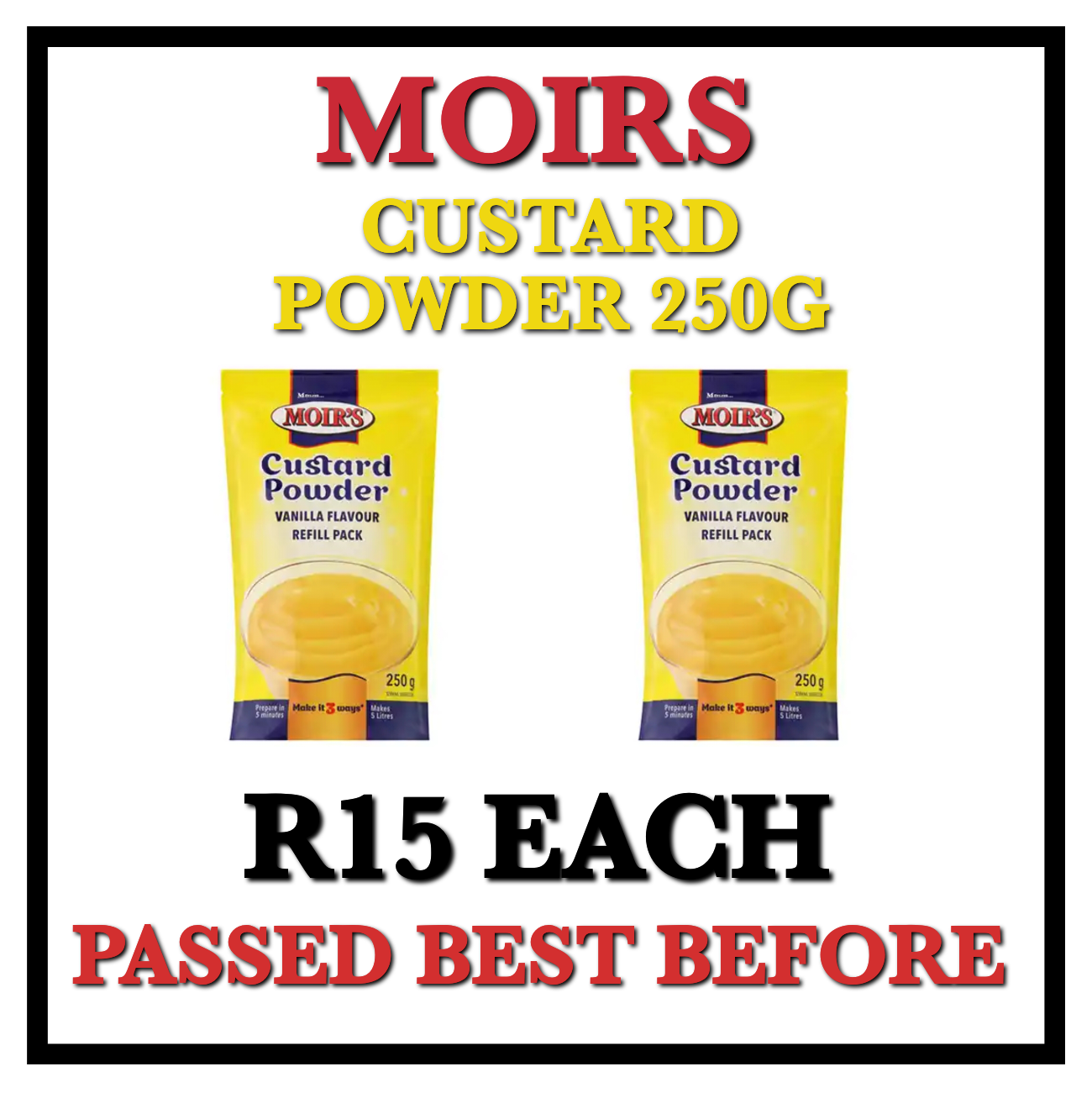 Moirs Custard Powder 250g _0
