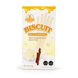 Palitos Sticks Sabor Chocolate Blanco 55gr Biscuit Molinova