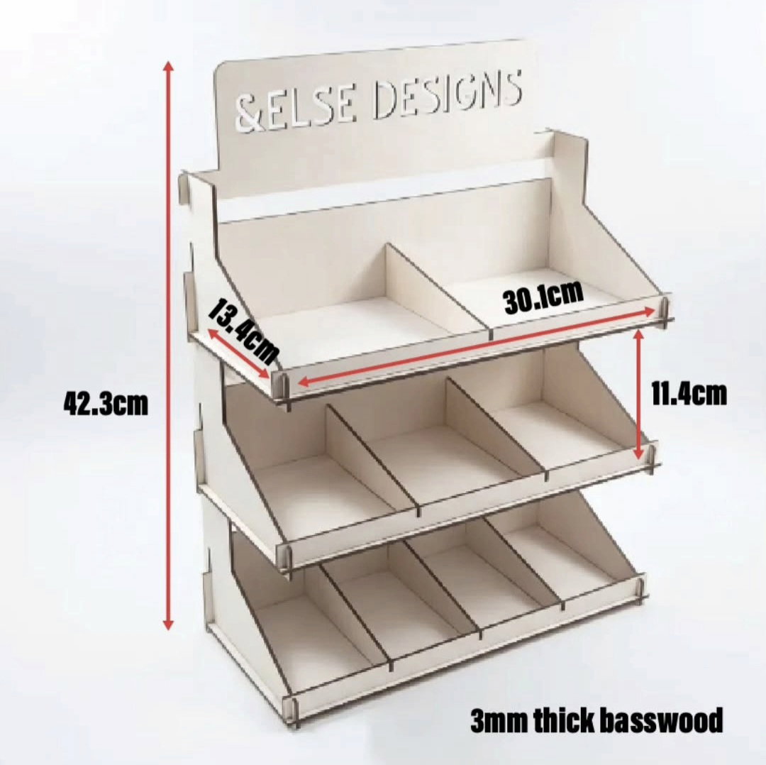 Straight-Tiered Display Shelf