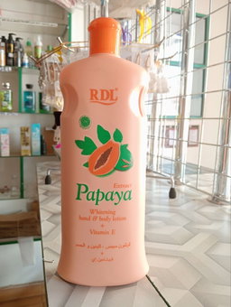 RDL Papaya Extract+ Vitamin E Whitening Hand and Body Lotion 600ml