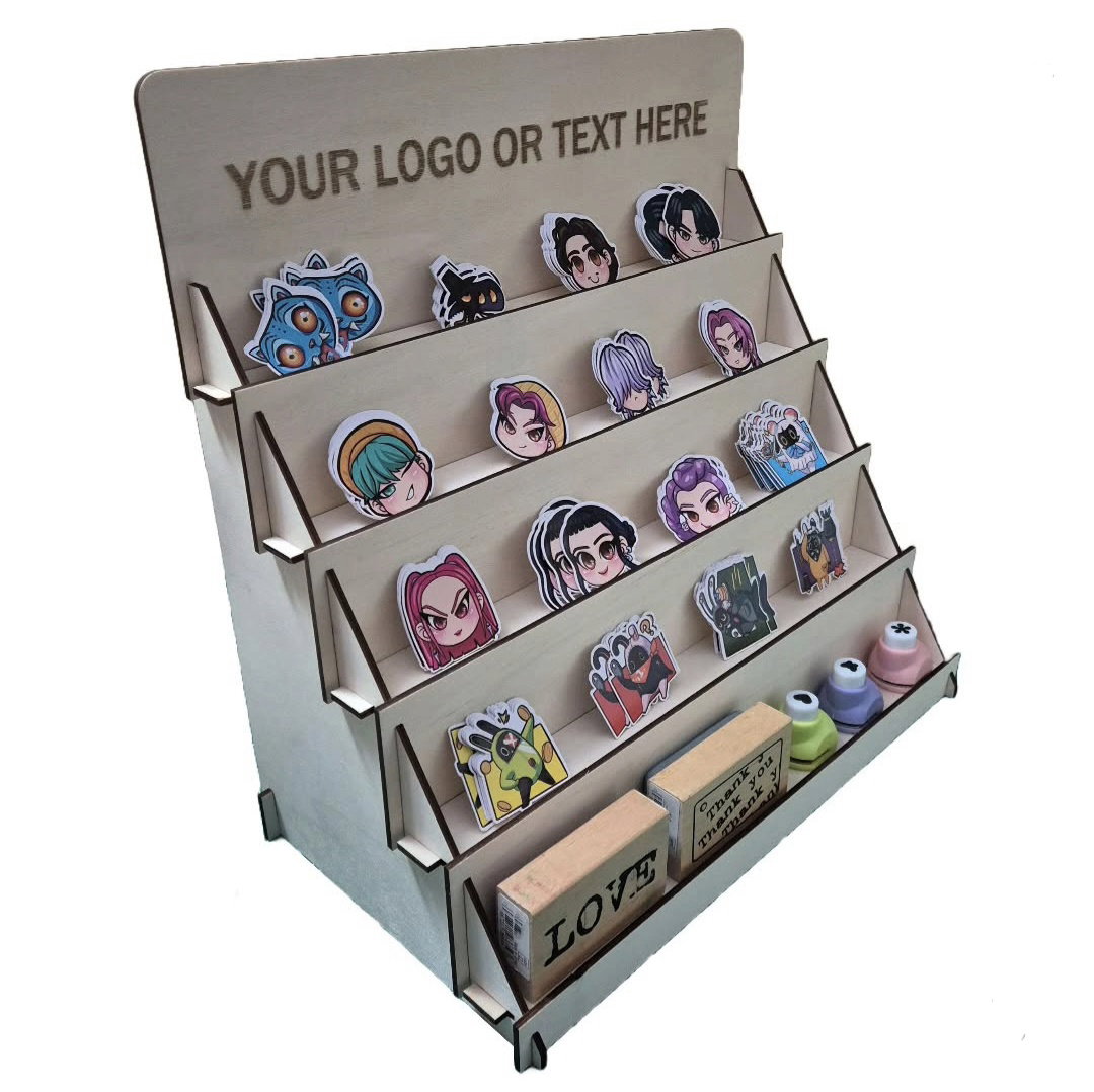 Collapsible Sticker Display Shelf