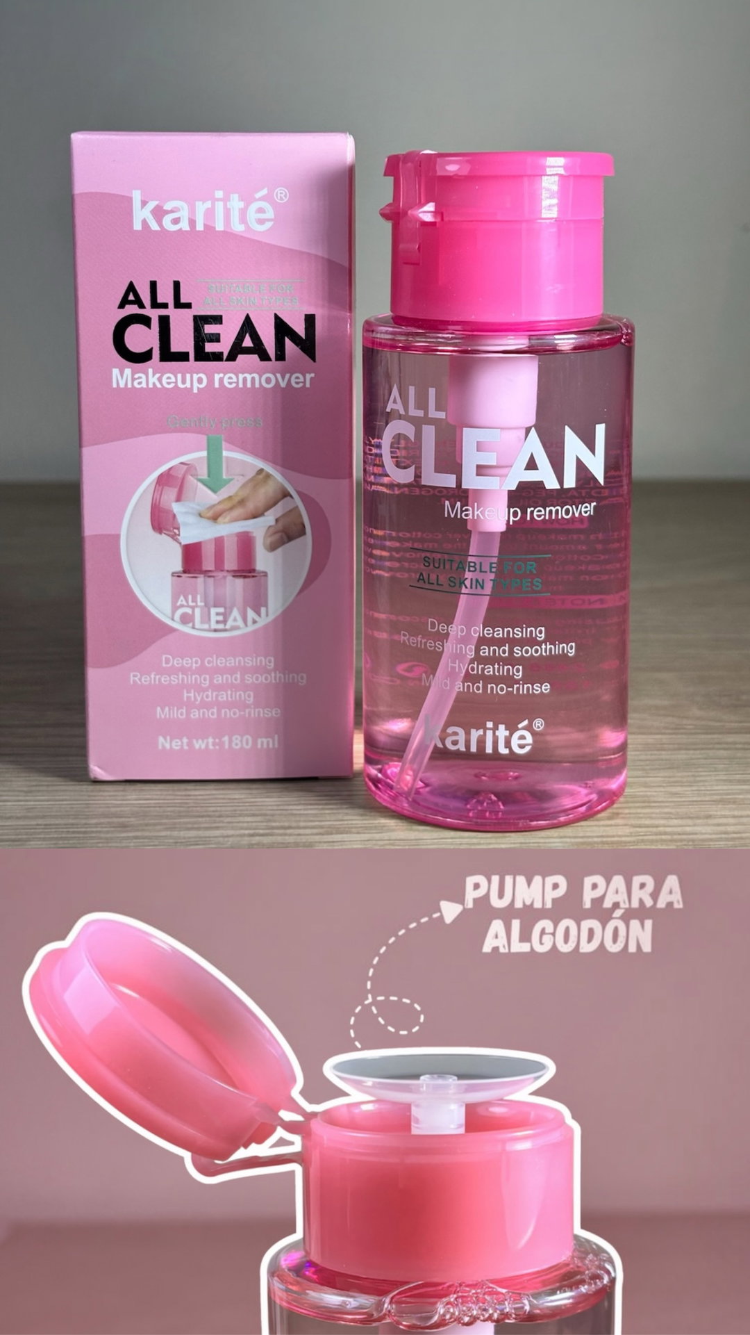 Desmaquillante All Clean Karité 180 ml 🧴