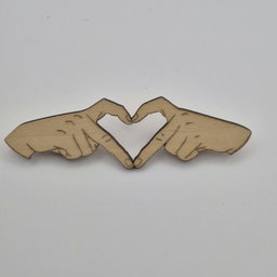 Finger Heart Pins