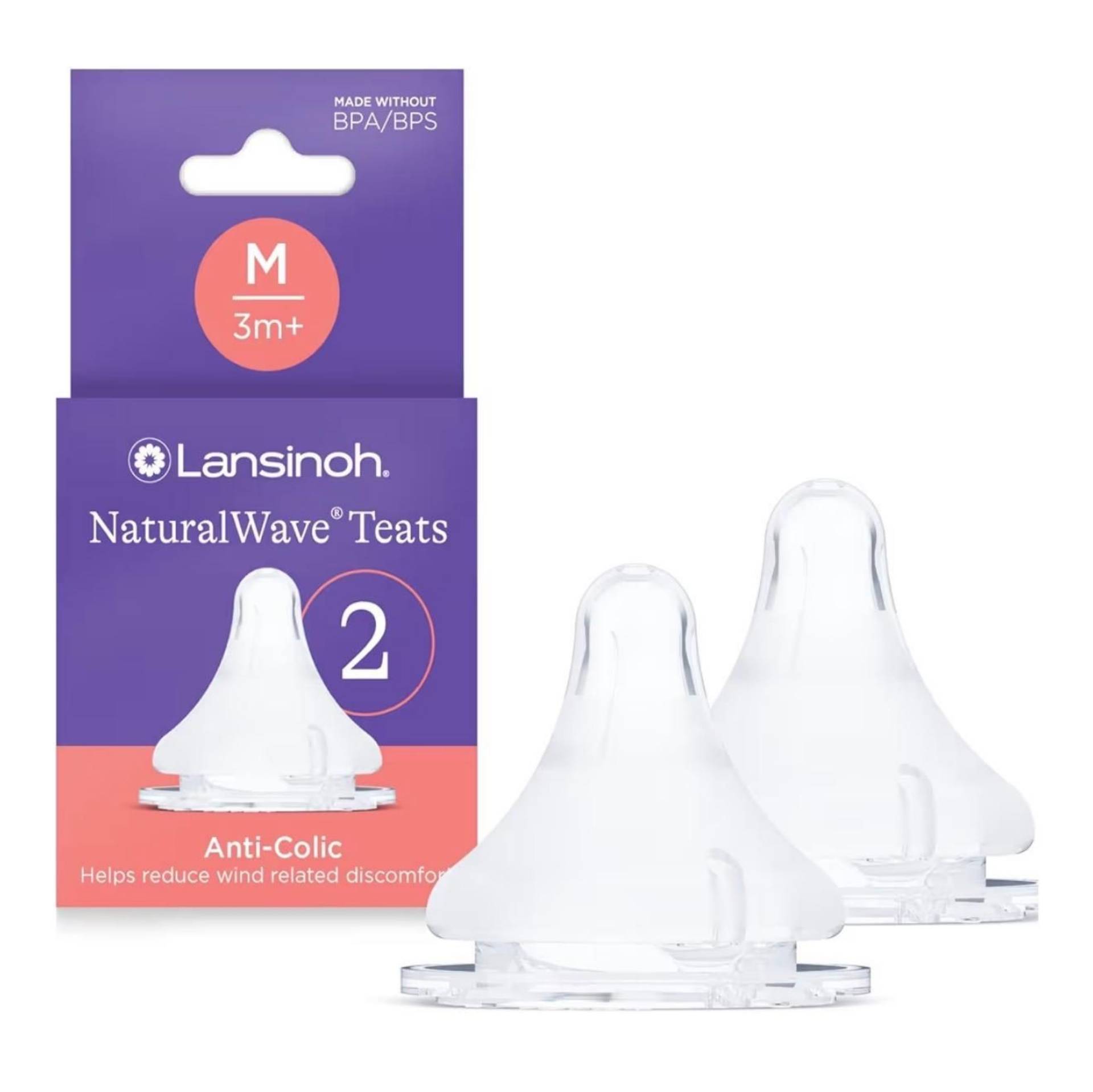Lansinoh extra teats Medium flow (2pcs)