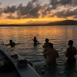 Retreat with sunset