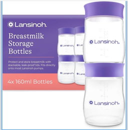 Breastmilk storage bottles 160mls (4pcs)