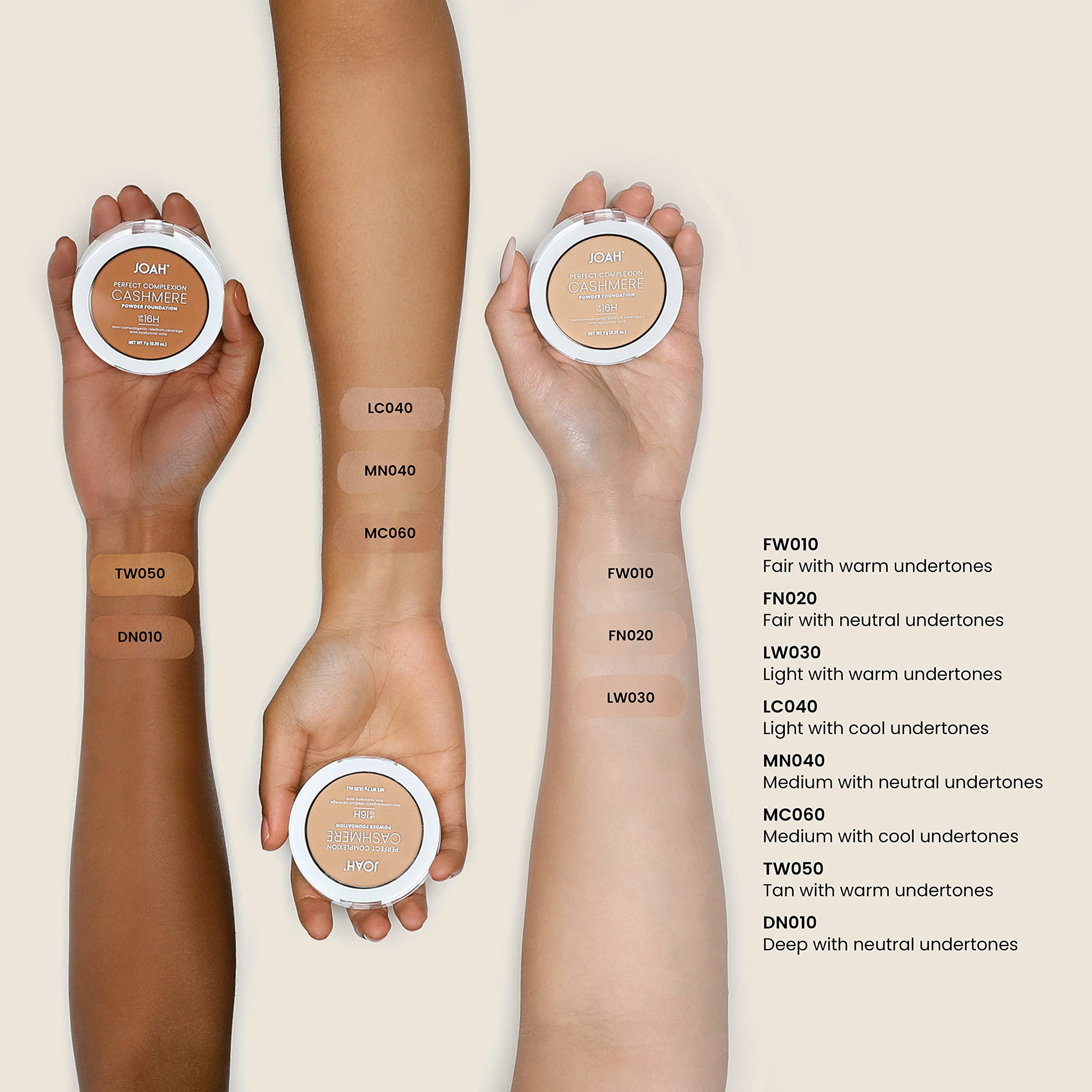 Joah Perfect Complexion Cashmere 16Hr Powder Foundation Powder_2