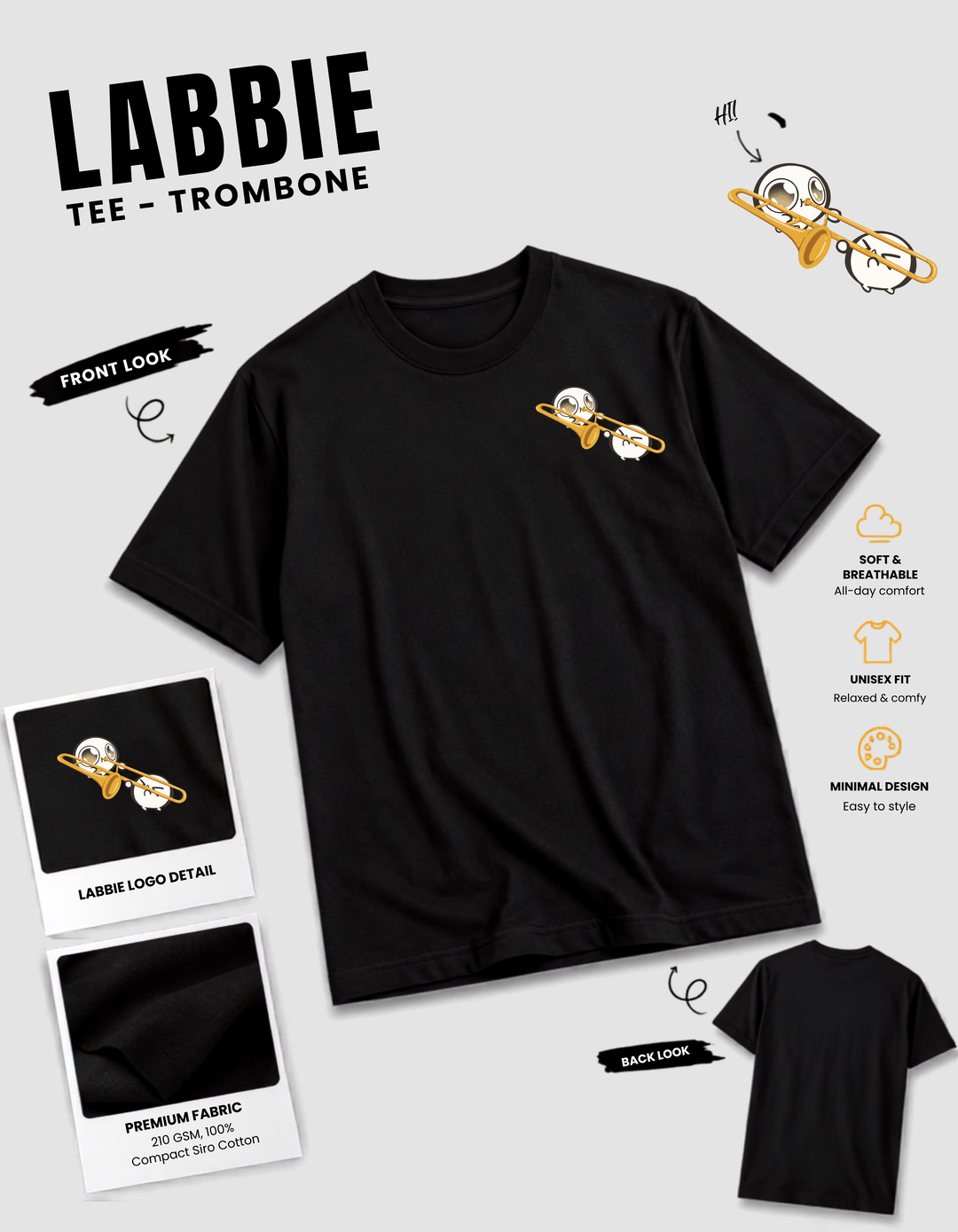 [PREORDER] LABBIE Tee - Trombone