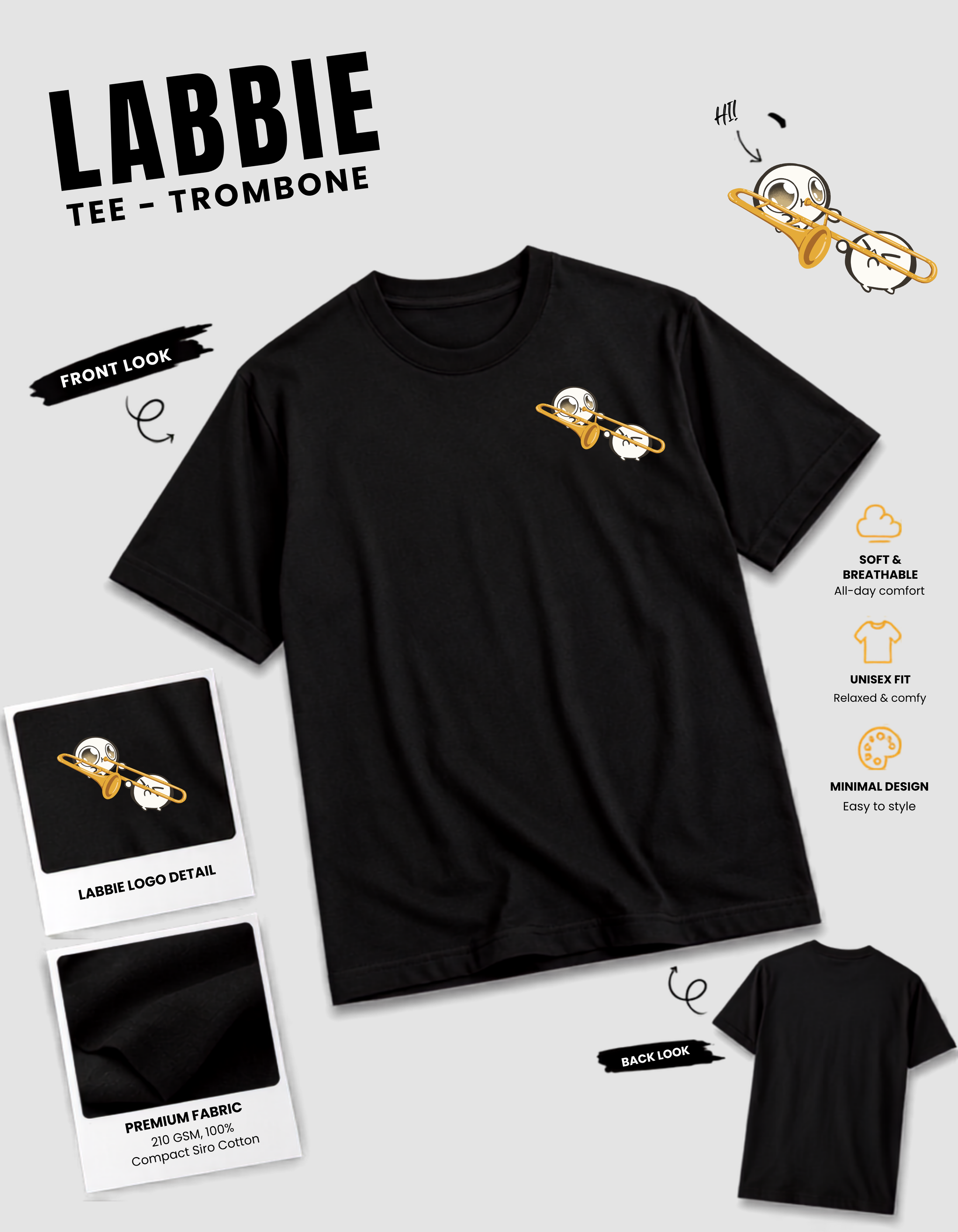 [PREORDER] LABBIE Tee - Trombone_0