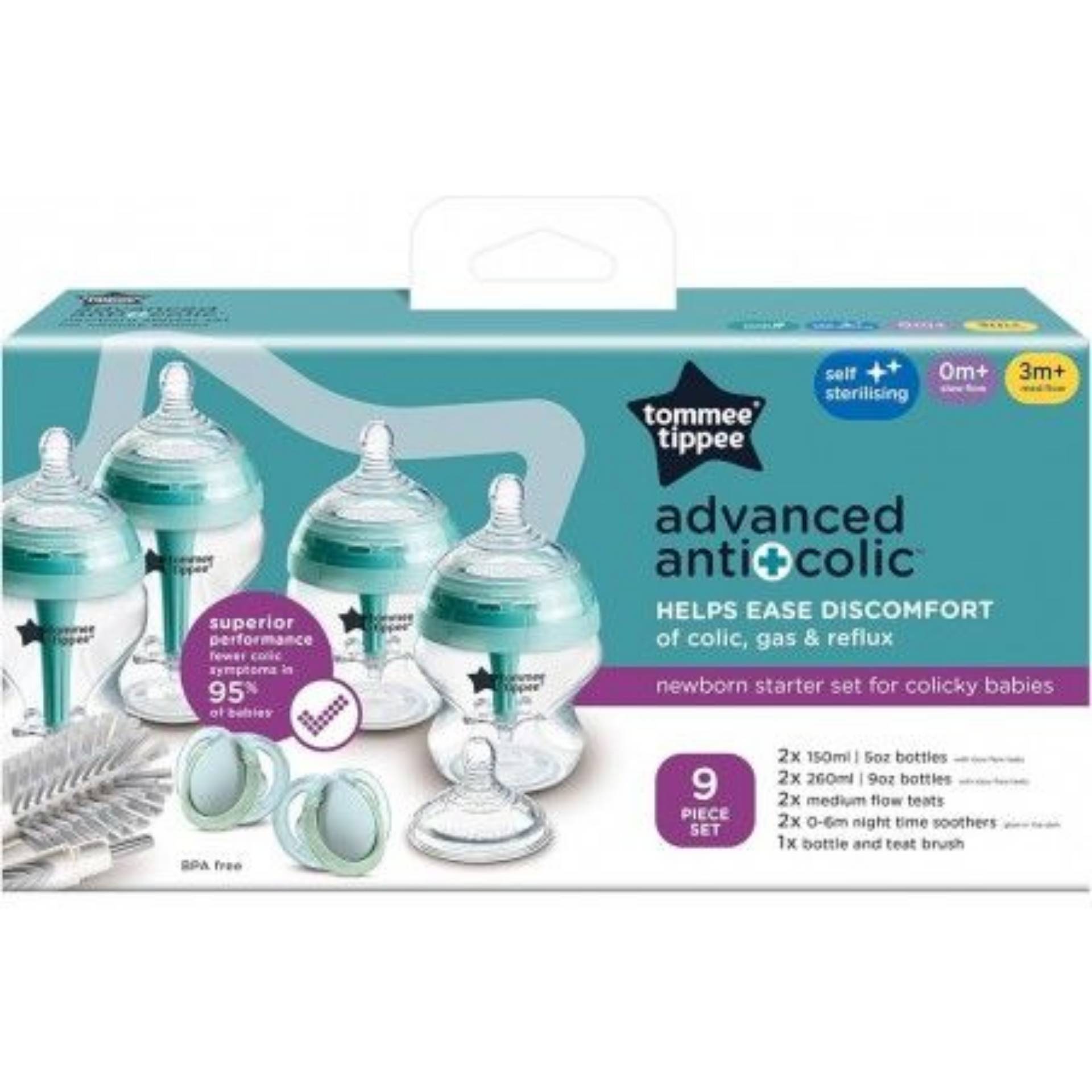 Tommee tippee anti-colic starter set