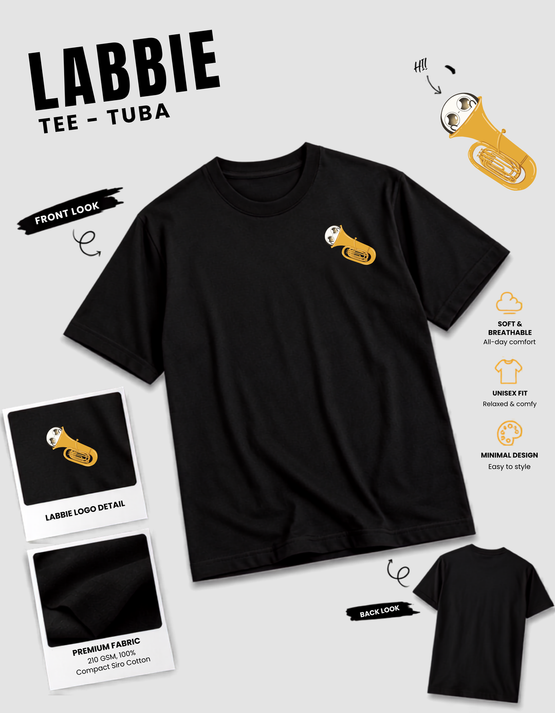 [PREORDER] LABBIE Tee - Tuba