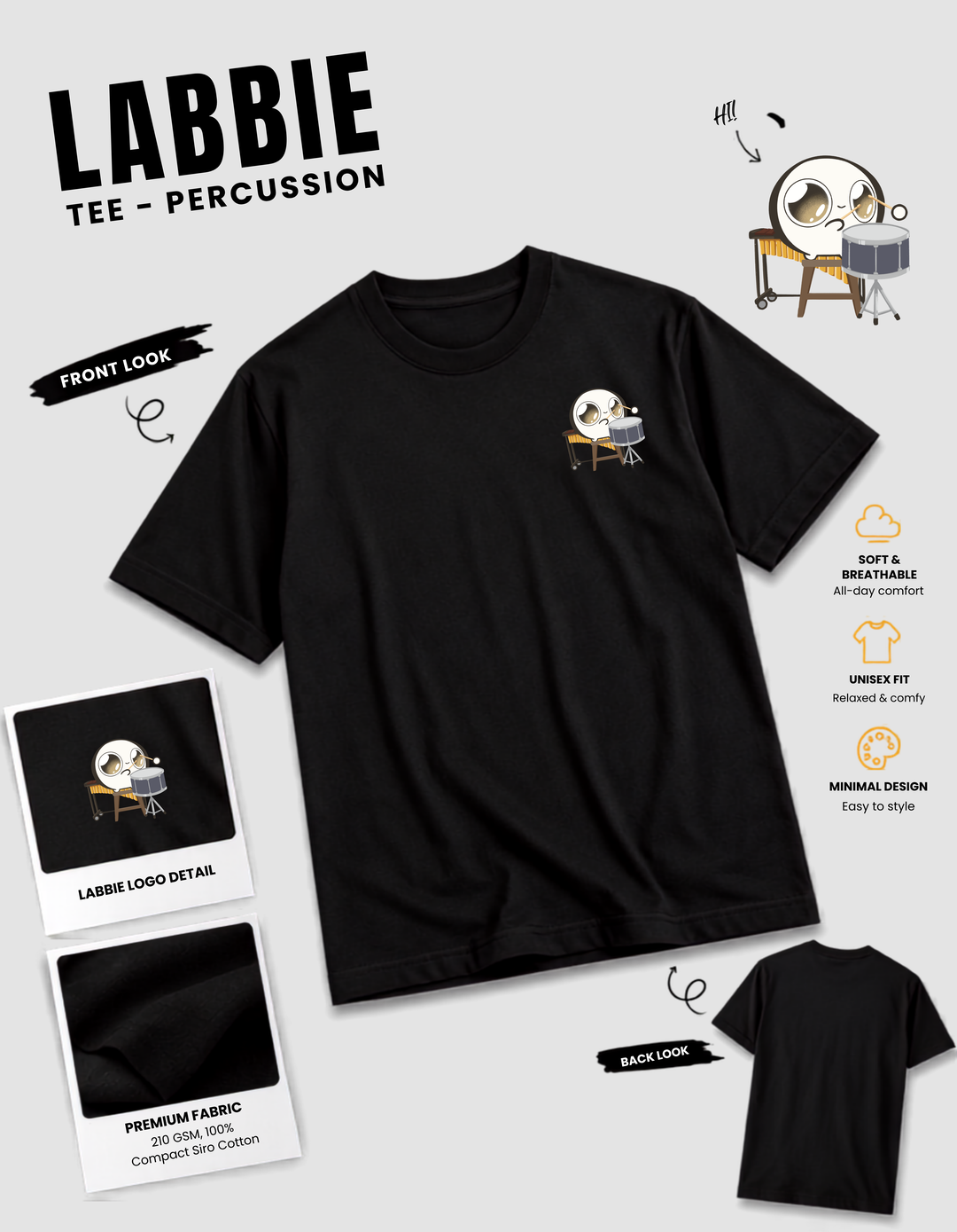 [PREORDER] LABBIE Tee - Percussion