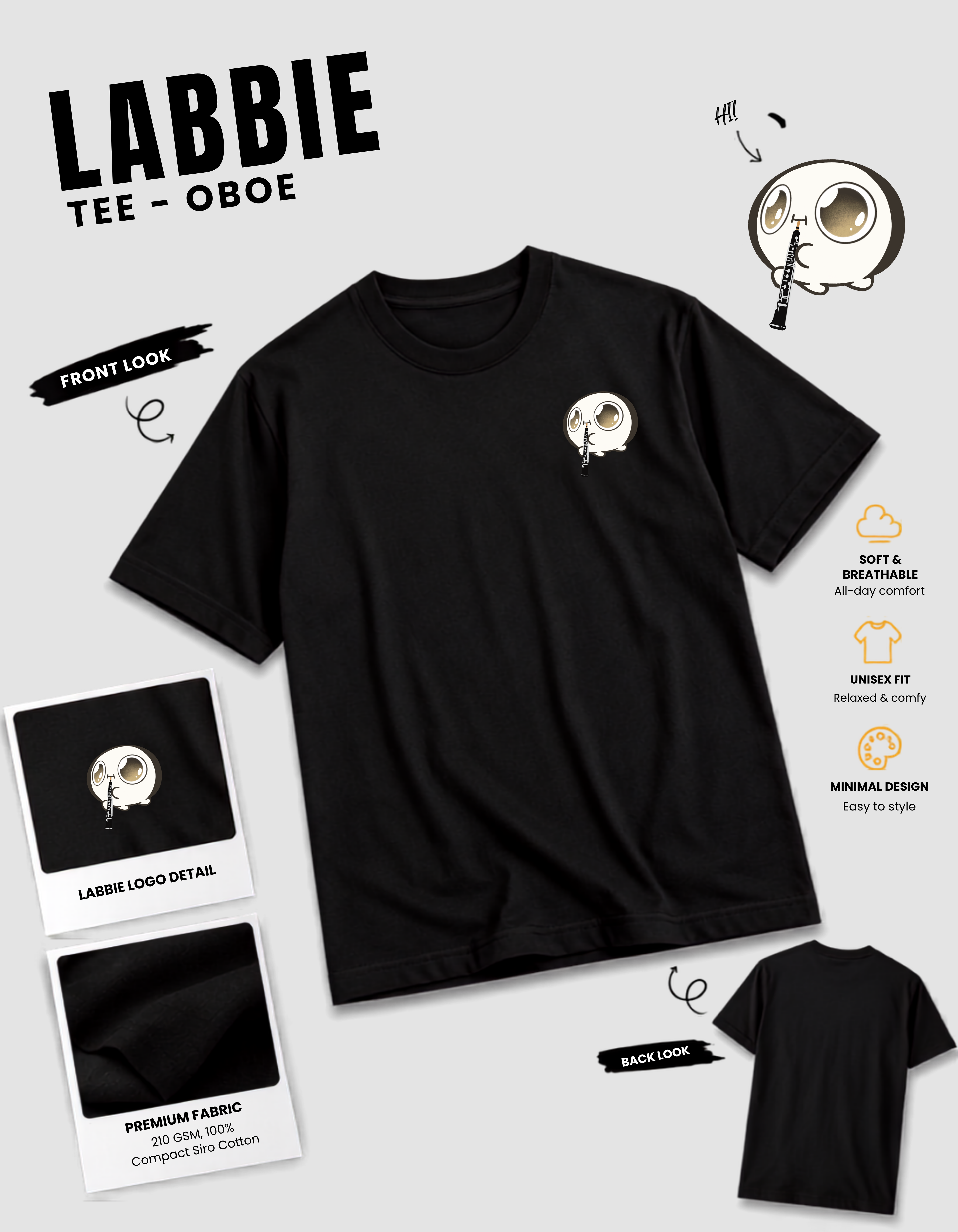 [PREORDER] LABBIE Tee - Oboe