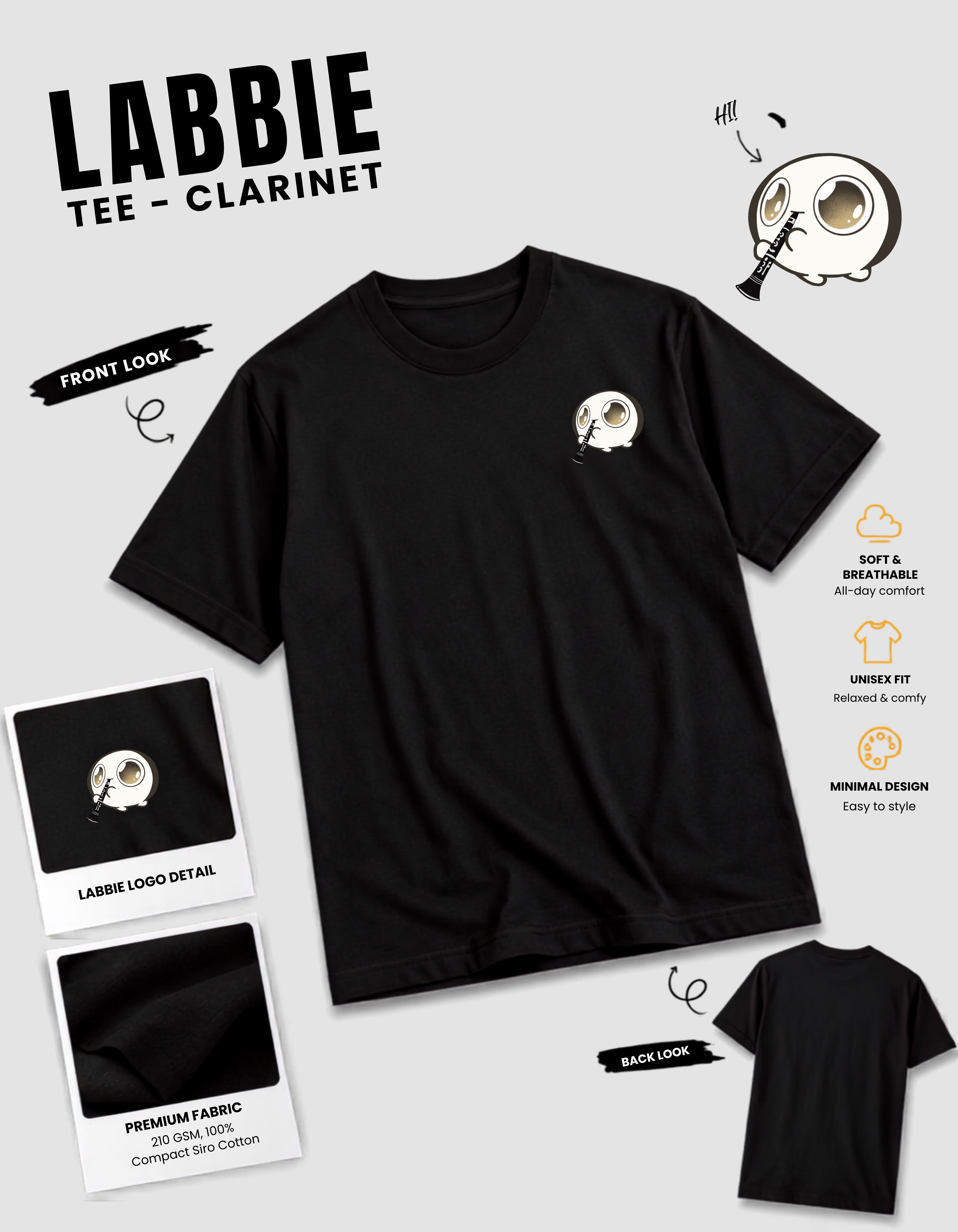 [PREORDER] LABBIE Tee - Clarinet