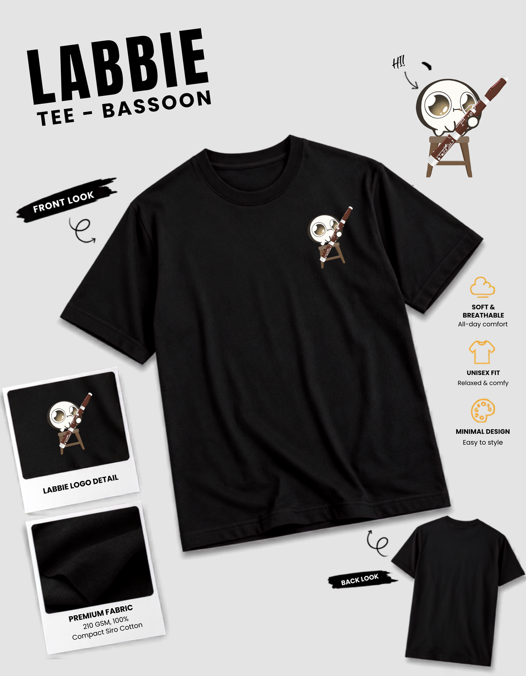 [PREORDER] LABBIE Tee - Bassoon