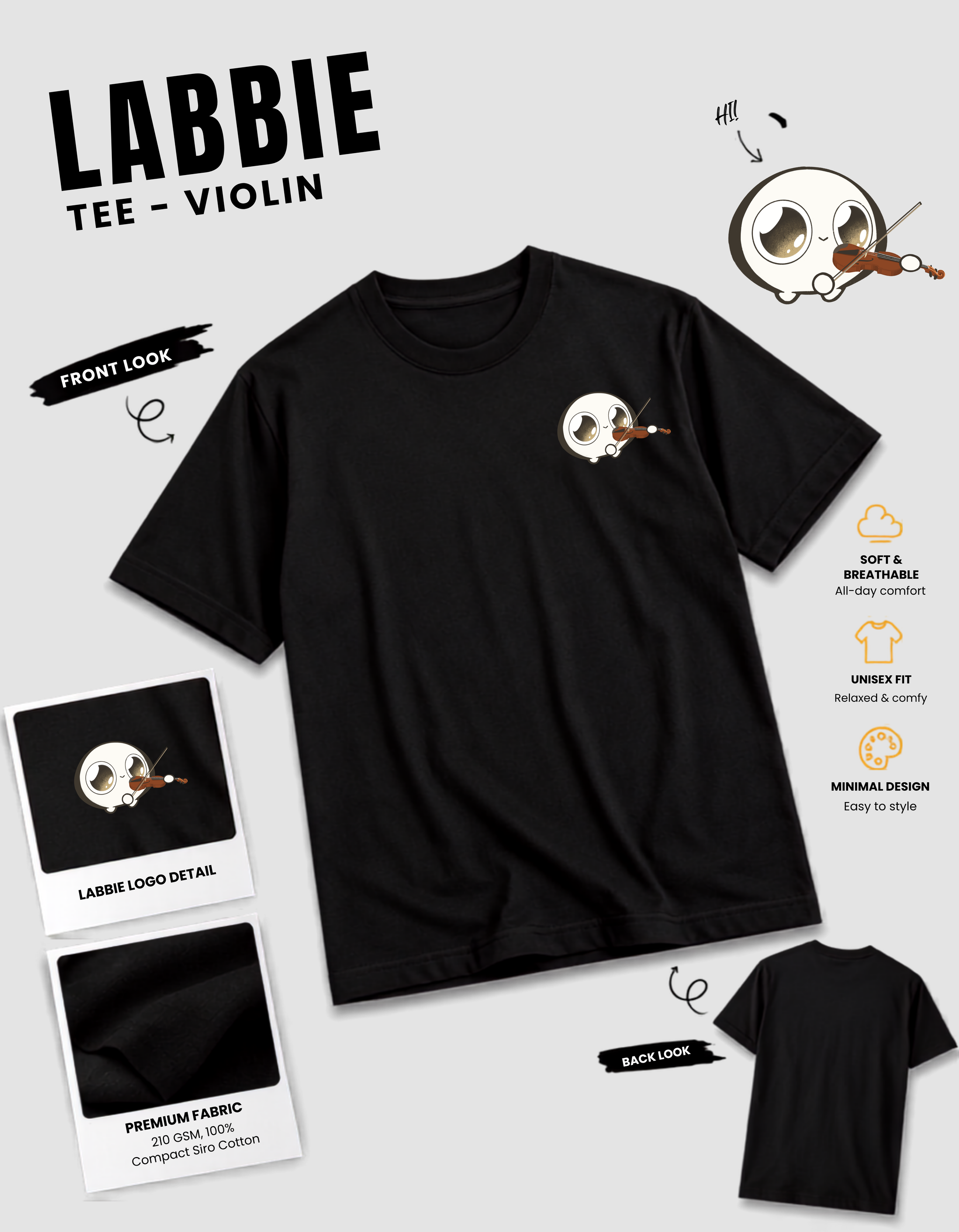 [PREORDER] LABBIE Tee - Violin_0