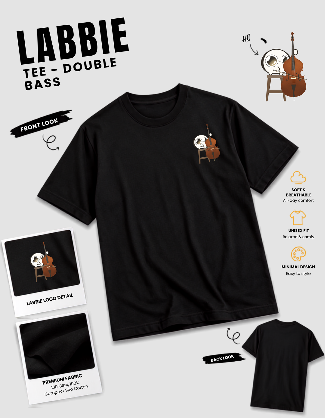 [PREORDER] LABBIE Tee - Double Bass
