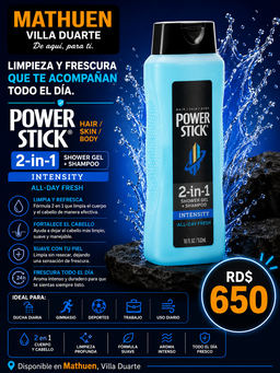 Gel De Baño + Shampoo Power Stick 