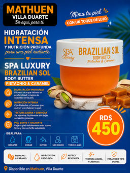 Crema Brazilian Sol- Pistachio & Caramelo 