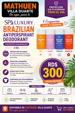 Spa Luxury Brazilian Desodorantes anti-transpirante 