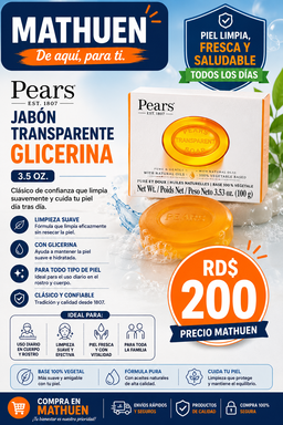 Jabón Pears transparente Glycerine
