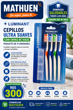 Cepillos Dentales Luminat - 4 Pack