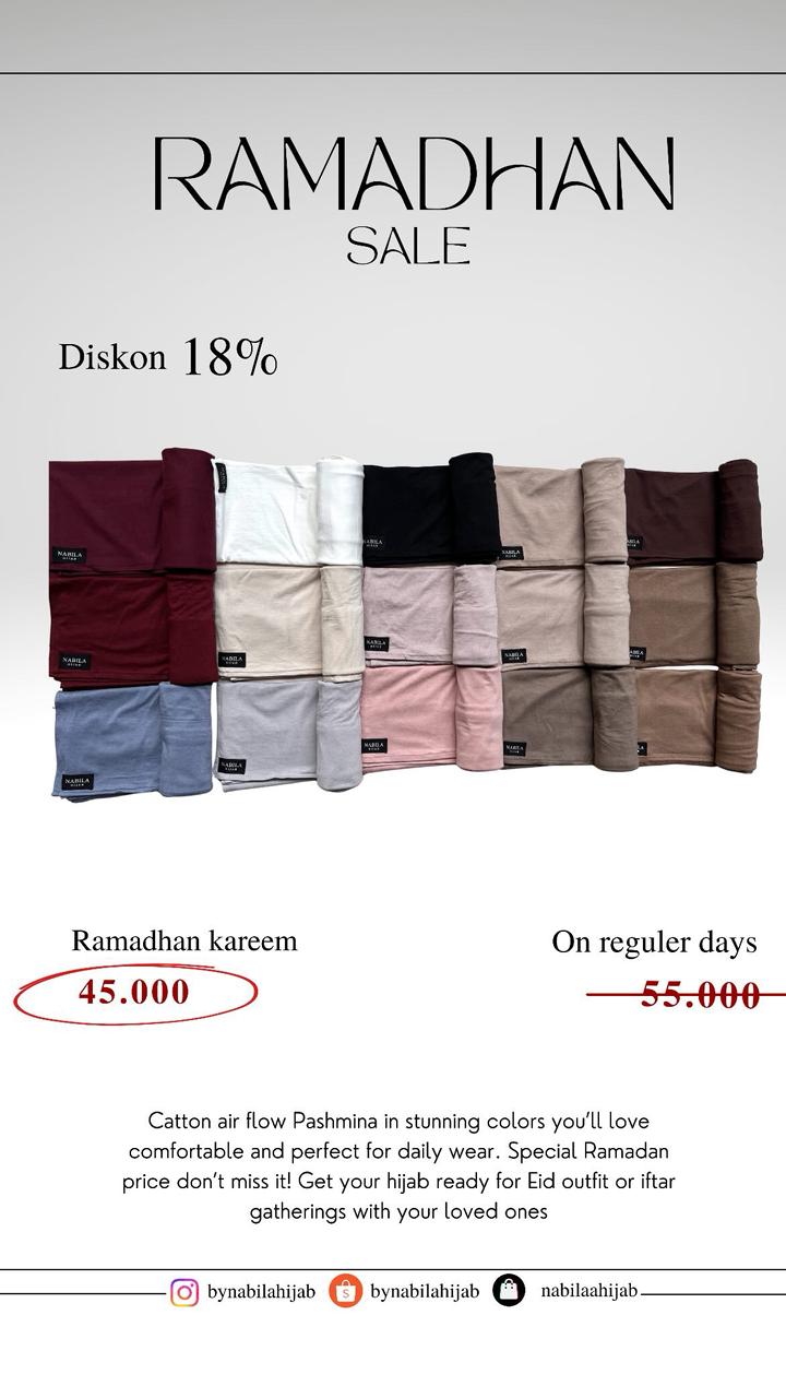 Pashmina Kaos AirFlow