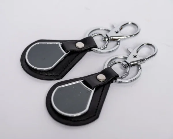 Leather Keychains with NFC 