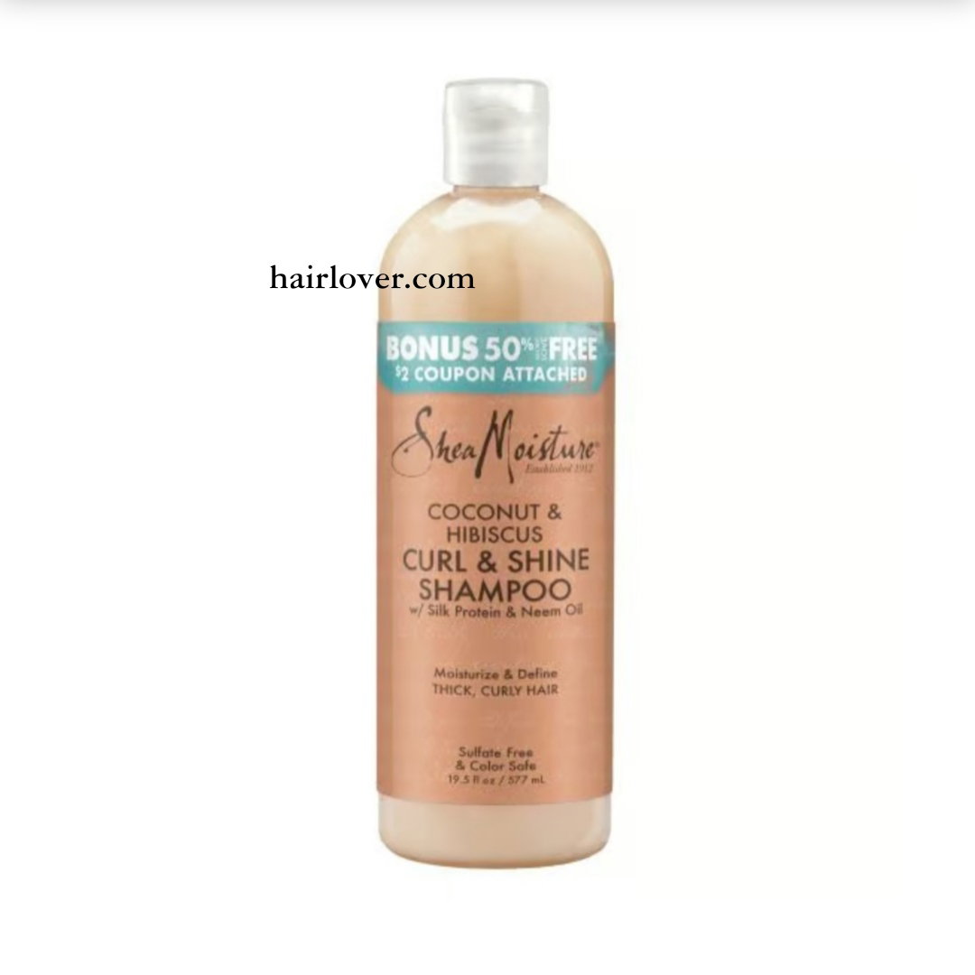 Shea Moisture Coconut and Hibiscus Curl & Shine Shampoo Bonus 586ml