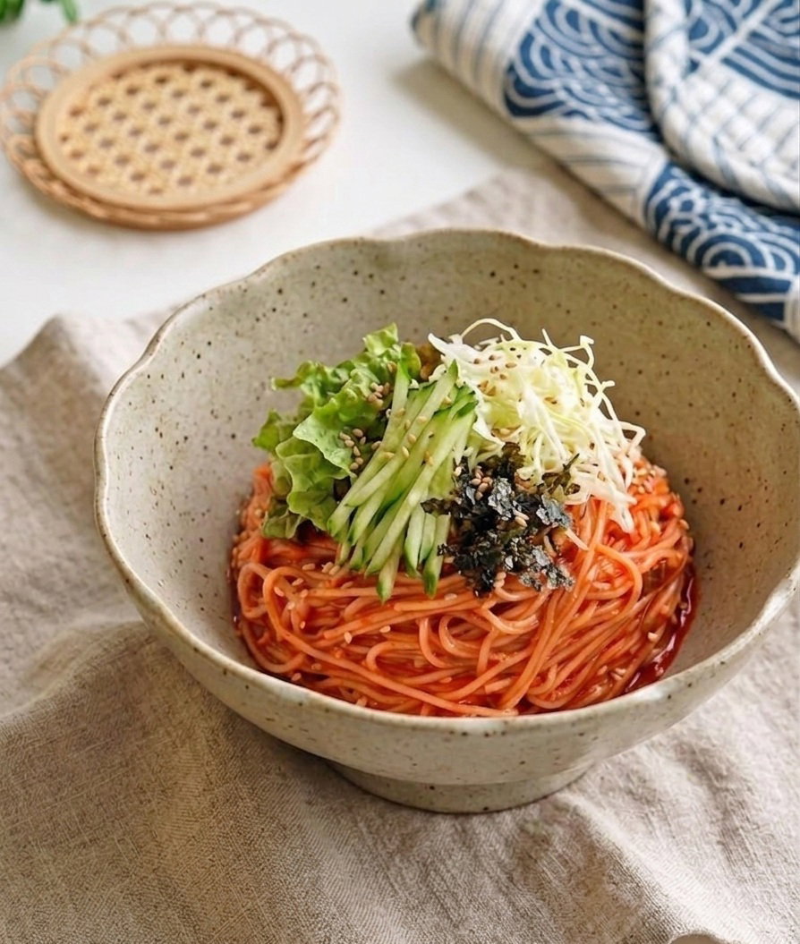 Bibim guksu -  Spicy Mixed Noodles (2 servings)_0