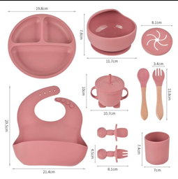 Baby silicone set (vyombo vya silicone)