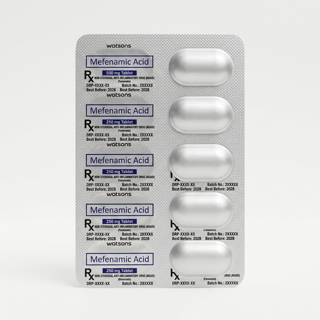 Mefenamic Acid 250mg - 5 TABLETS