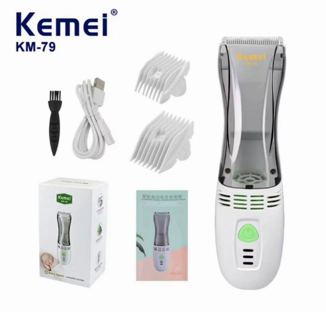 Kemei baby hair clipper with vacuum