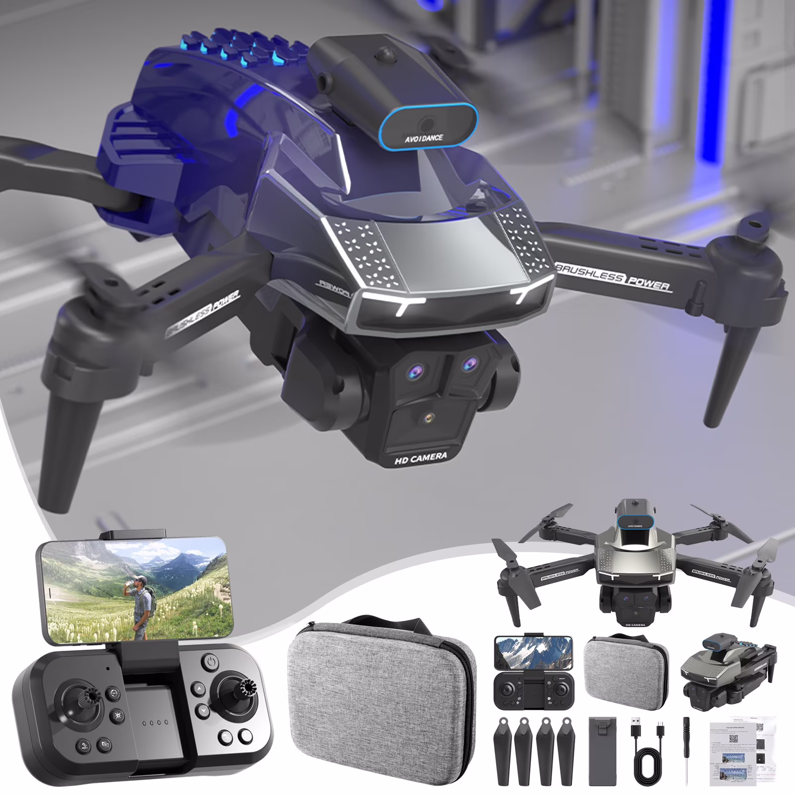 PM-387 H3 Aerial Drone with HD Camera_0