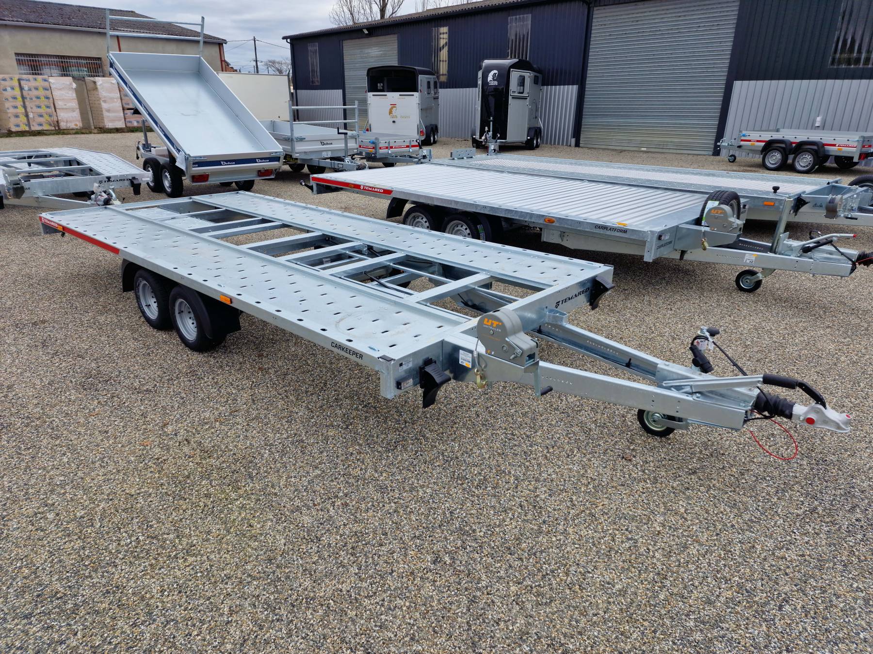 Remolque basculante para transporte de coches Temared Carkeeper New 4520S – 3 t_5