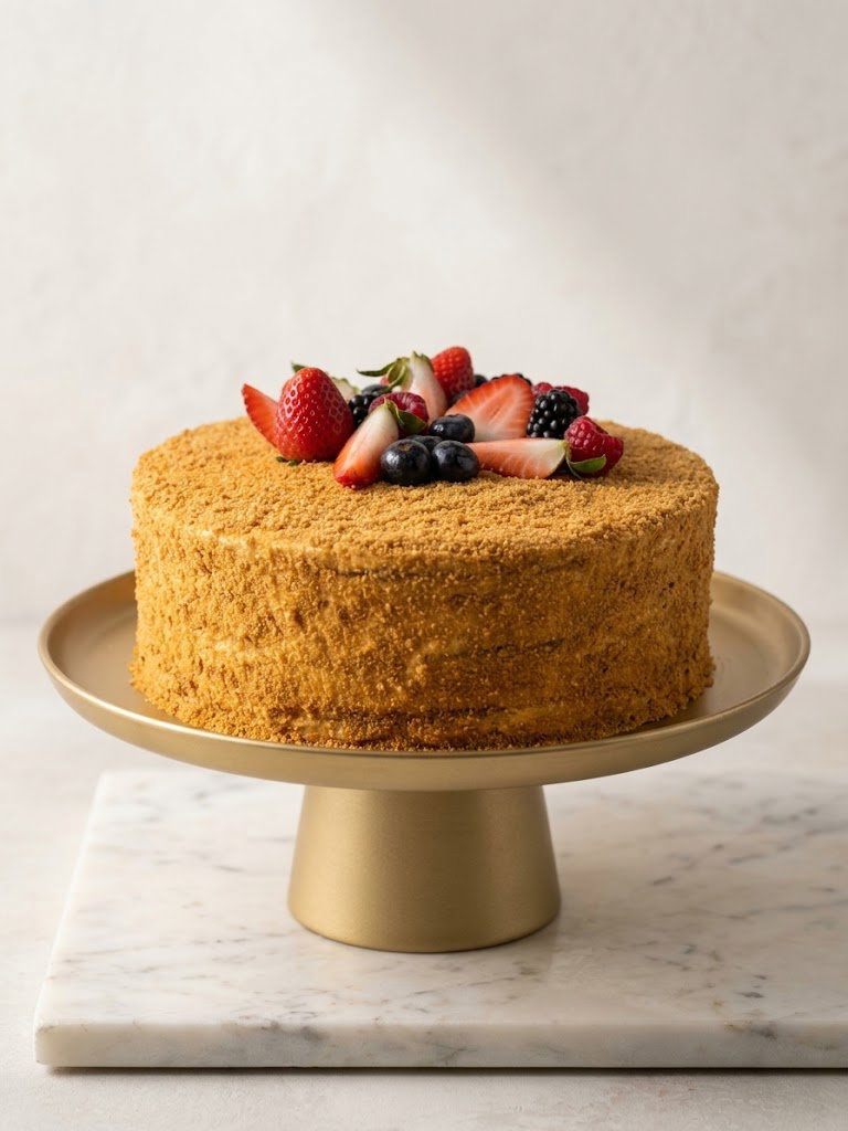 Russian Medovik Honey Cake_0