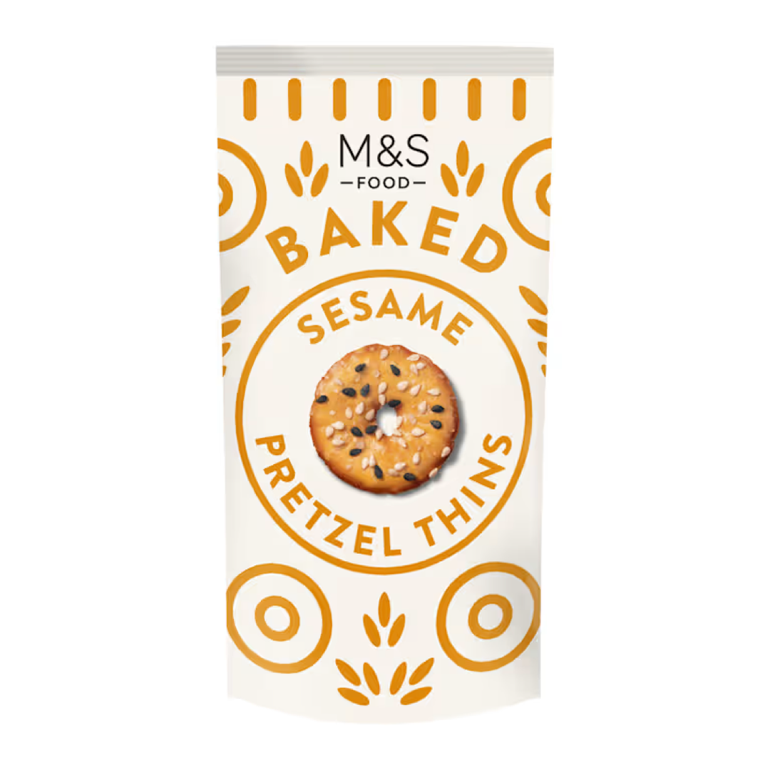 MS017_🥨 🌱 白芝麻薄脆蝴蝶餅 (Sesame Pretzel Thins)