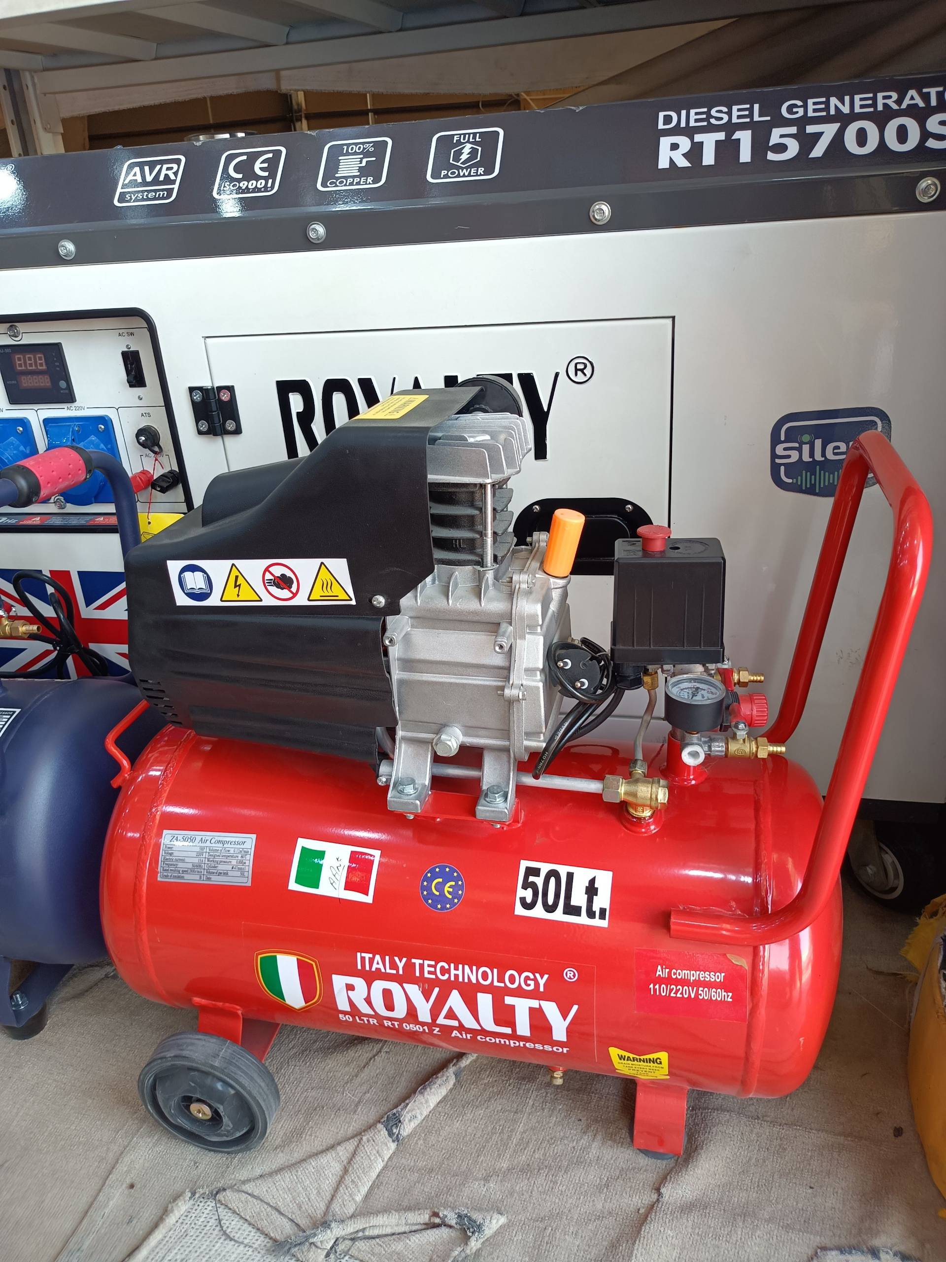 Royalty Air Compressor 50Liter Sound