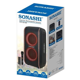 Sonashi 8019 single micro phone Rechargable speaker 
