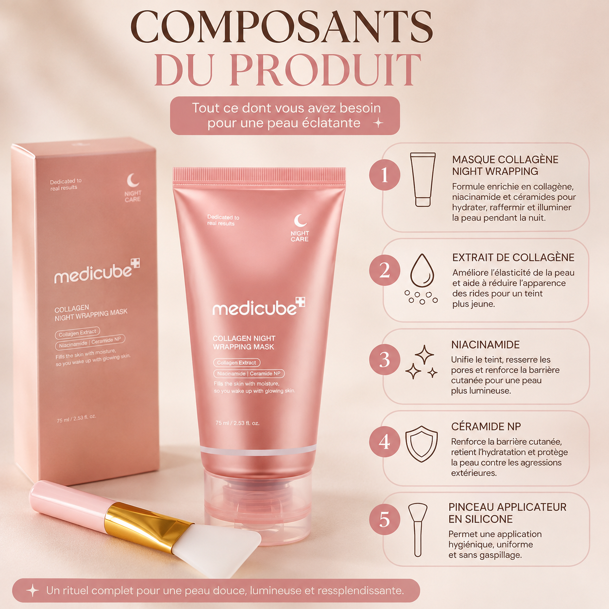 Masque facial peel-off au collagène Medicube_0
