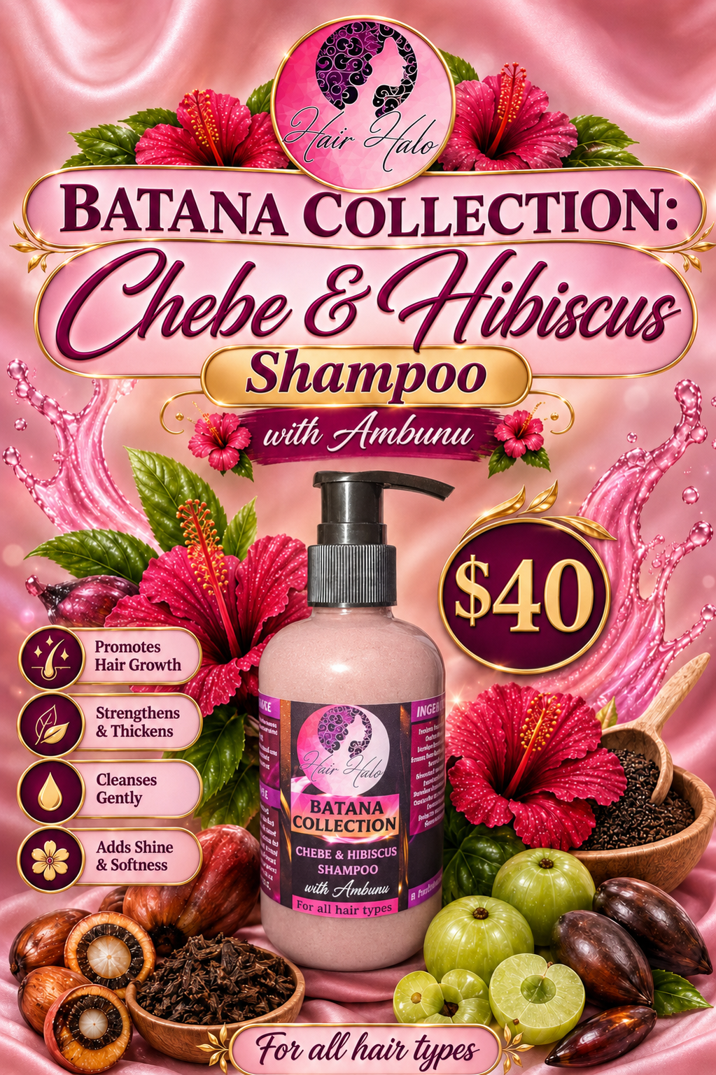 Chebe and Hibiscus Shampoo (BATANA COLLECTION)