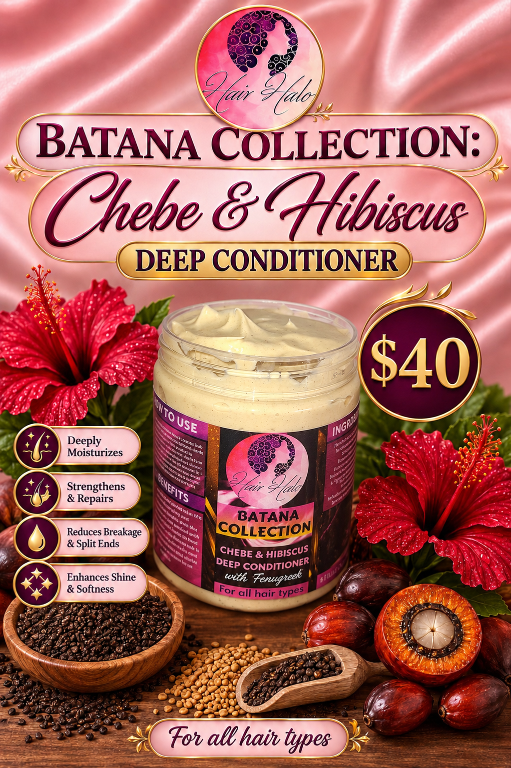 Chebe and Hibiscus Deep Conditioner (BATANA COLLECTION)