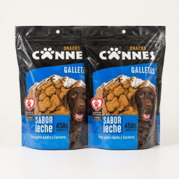 Snack Galletitas Sabor Leche 450 gr Cannes — Pack 2 Unidades