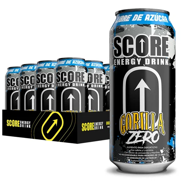 Score Gorilla Zero 500 Ml Score — Pack 5 Unidades